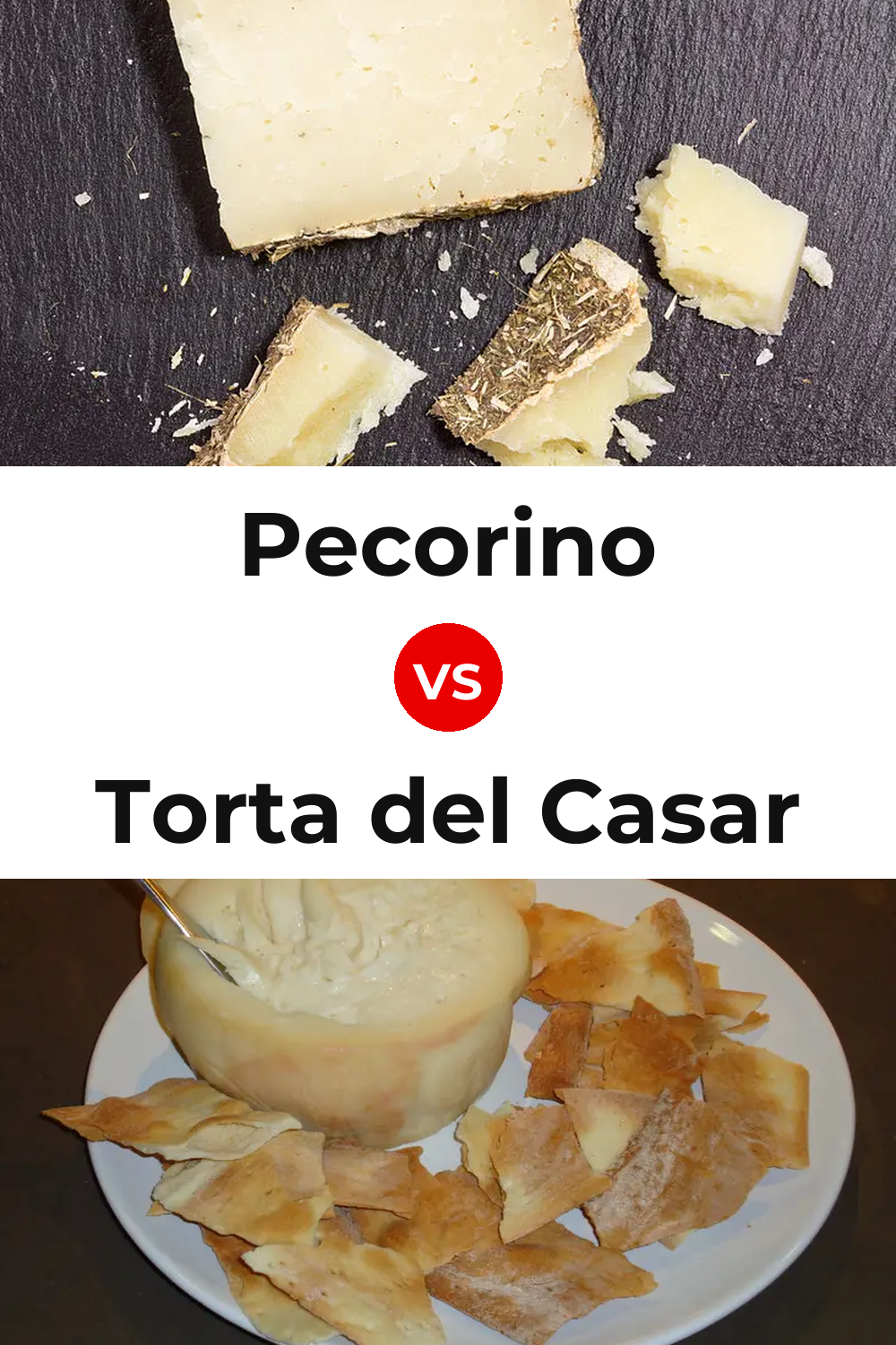 Pecorino Cheese vs Torta del Casar Cheese Pinterest comparison