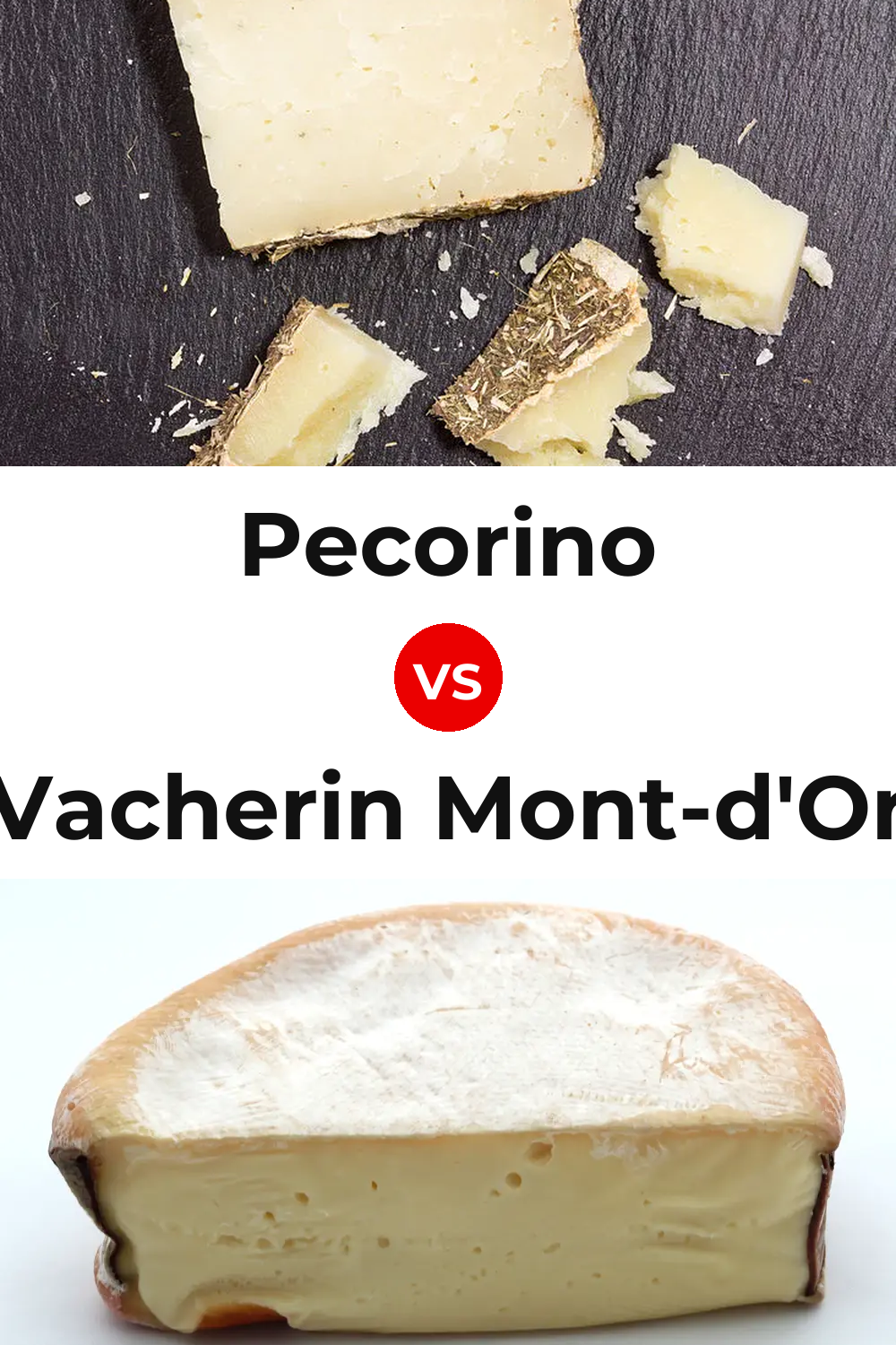Pecorino Cheese vs Vacherin Mont-d'Or Cheese Pinterest comparison