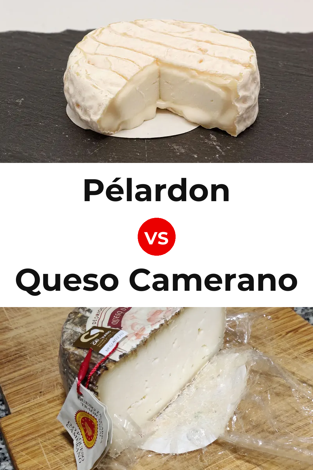 Pélardon Cheese vs Queso Camerano Pinterest comparison