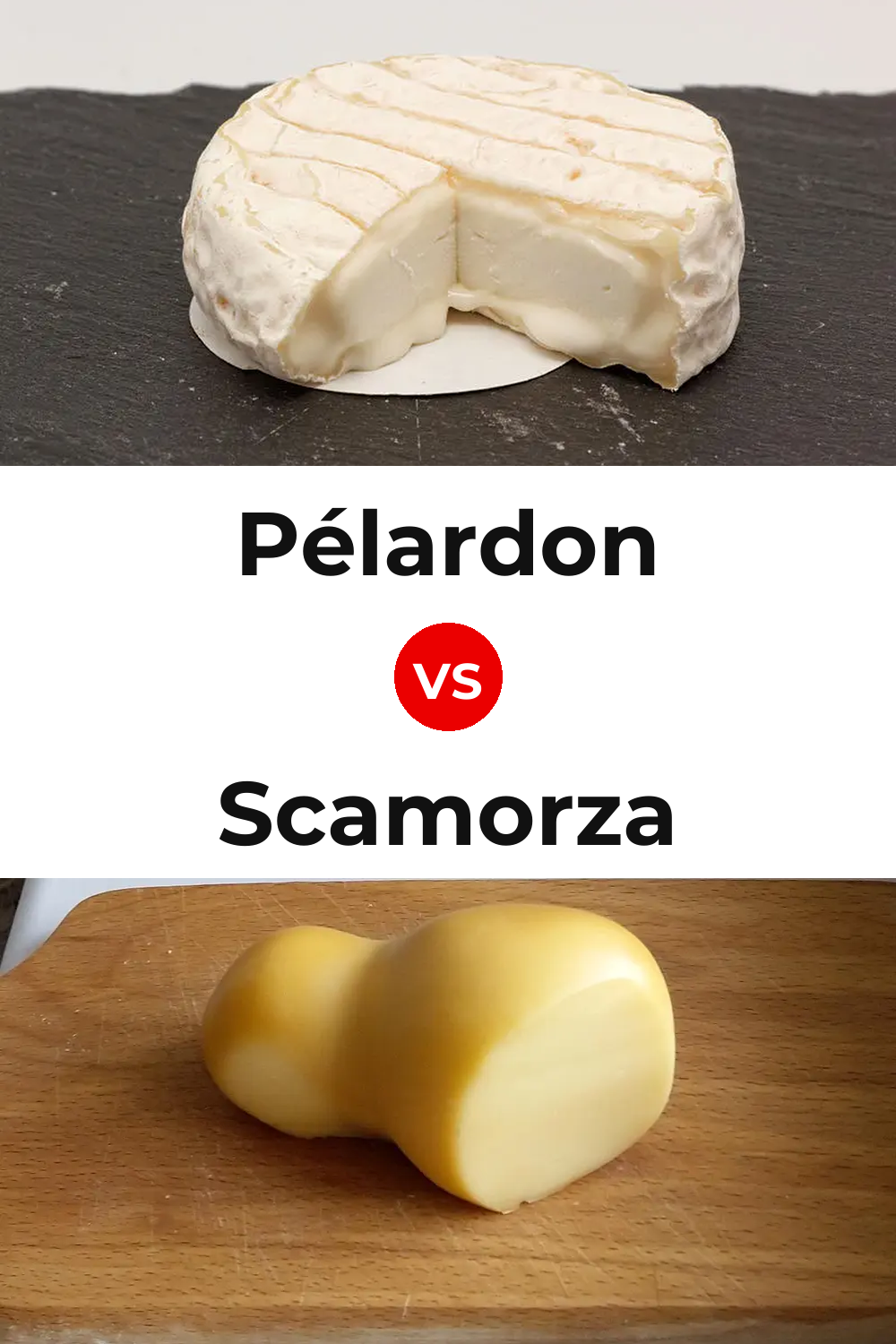 Pélardon Cheese vs Scamorza Cheese Pinterest comparison