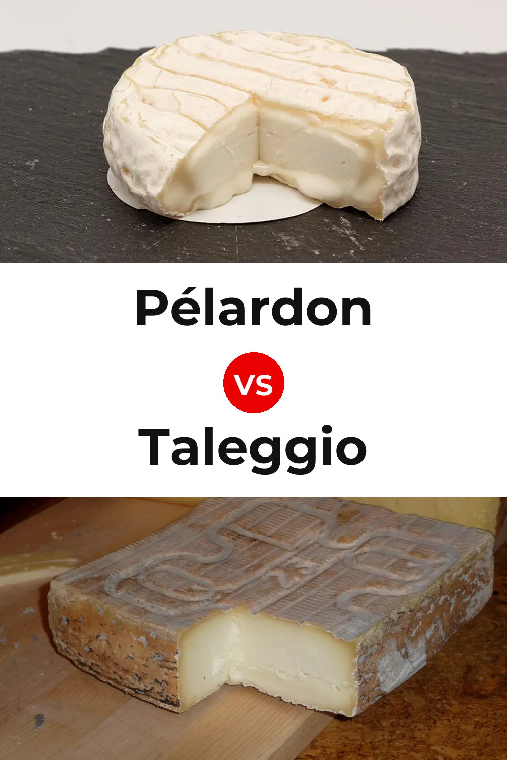 Pélardon Cheese vs Taleggio Cheese Pinterest comparison