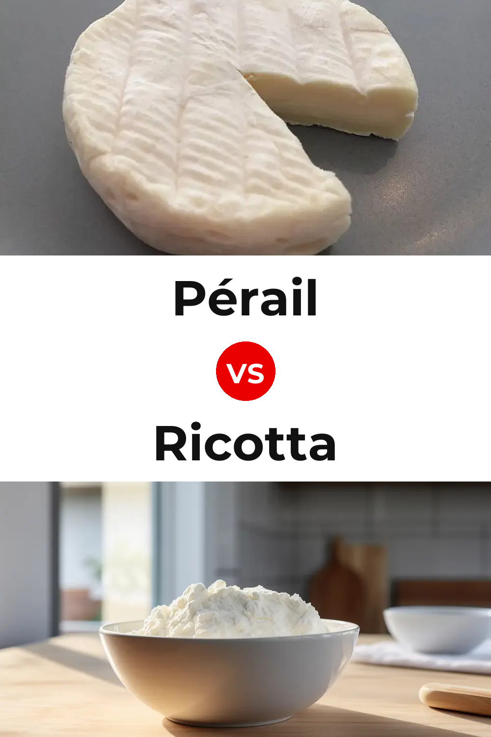 Pérail Cheese vs Ricotta Cheese Pinterest comparison