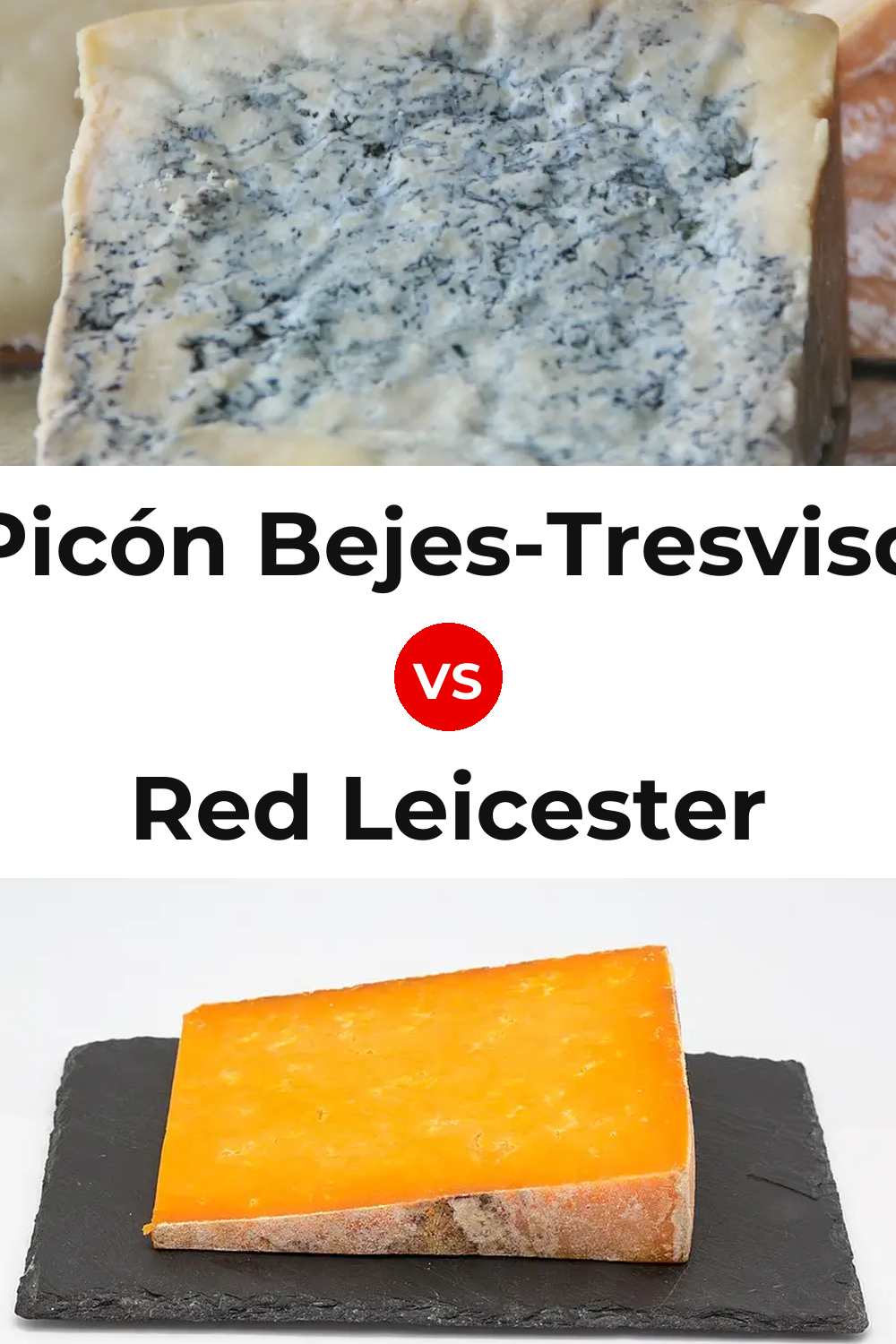 Picón Bejes-Tresviso Cheese vs Red Leicester Cheese Pinterest comparison