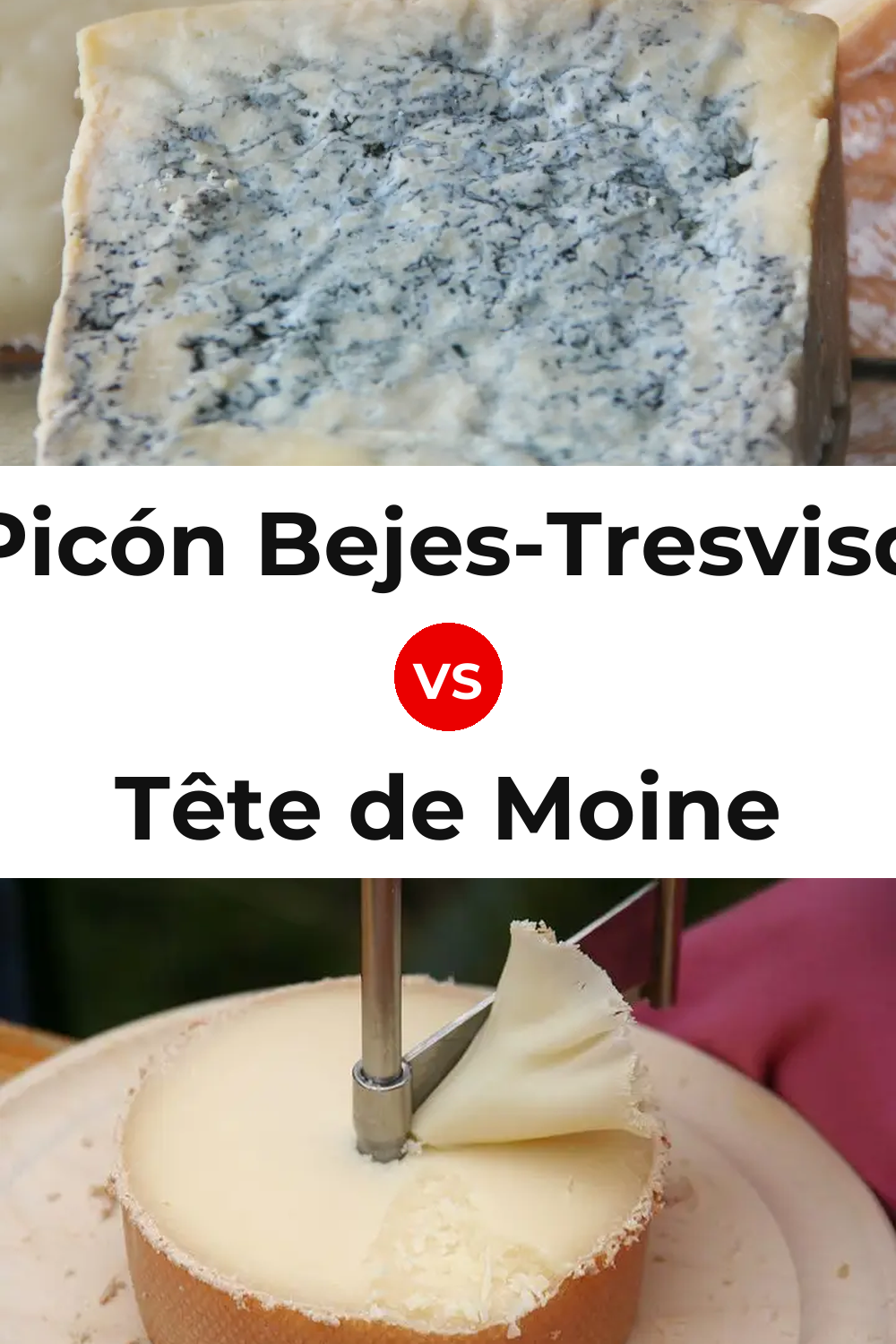Picón Bejes-Tresviso Cheese vs Tête de Moine Cheese Pinterest comparison