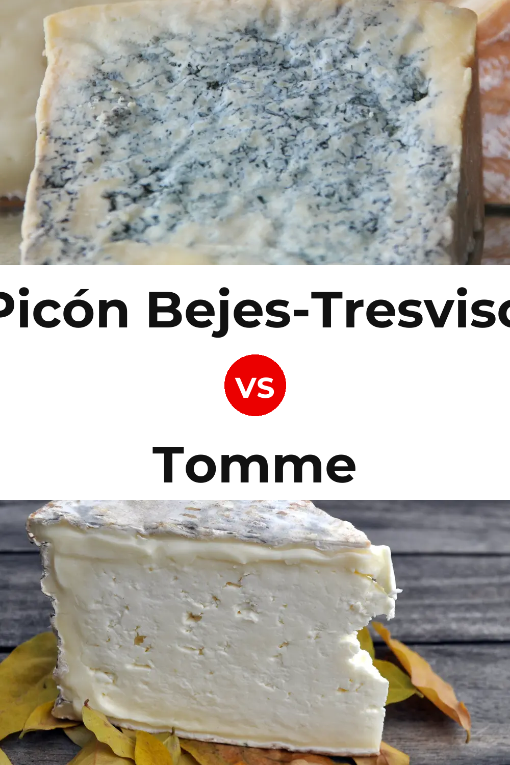 Picón Bejes-Tresviso Cheese vs Tomme Cheese Pinterest comparison