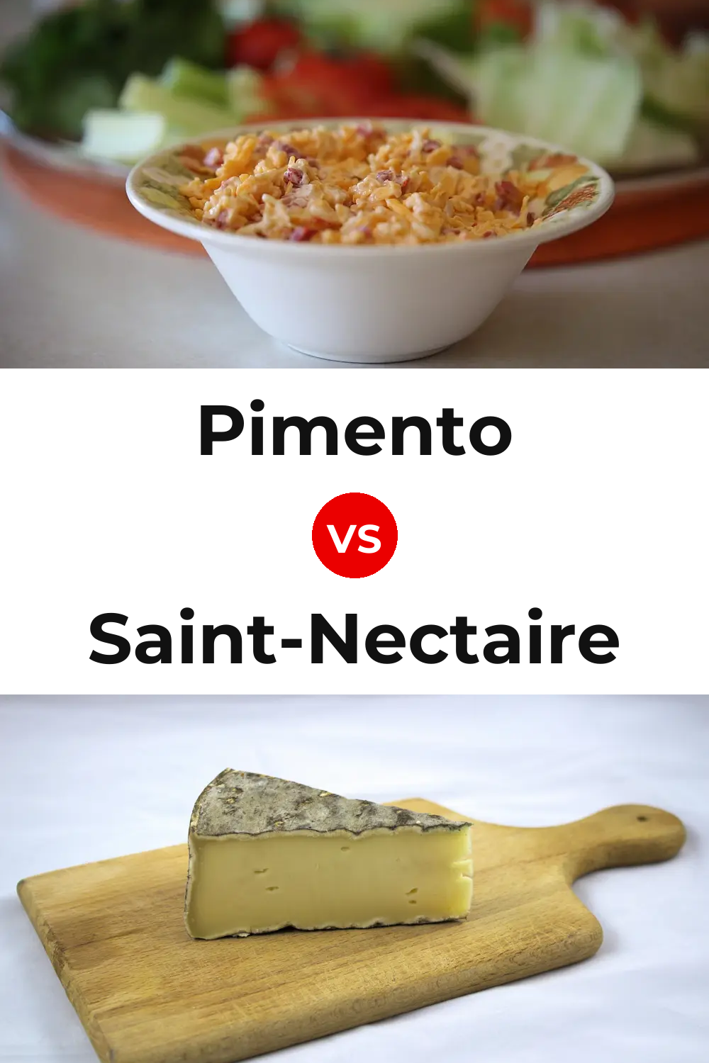 Pimento Cheese vs Saint-Nectaire Cheese Pinterest comparison