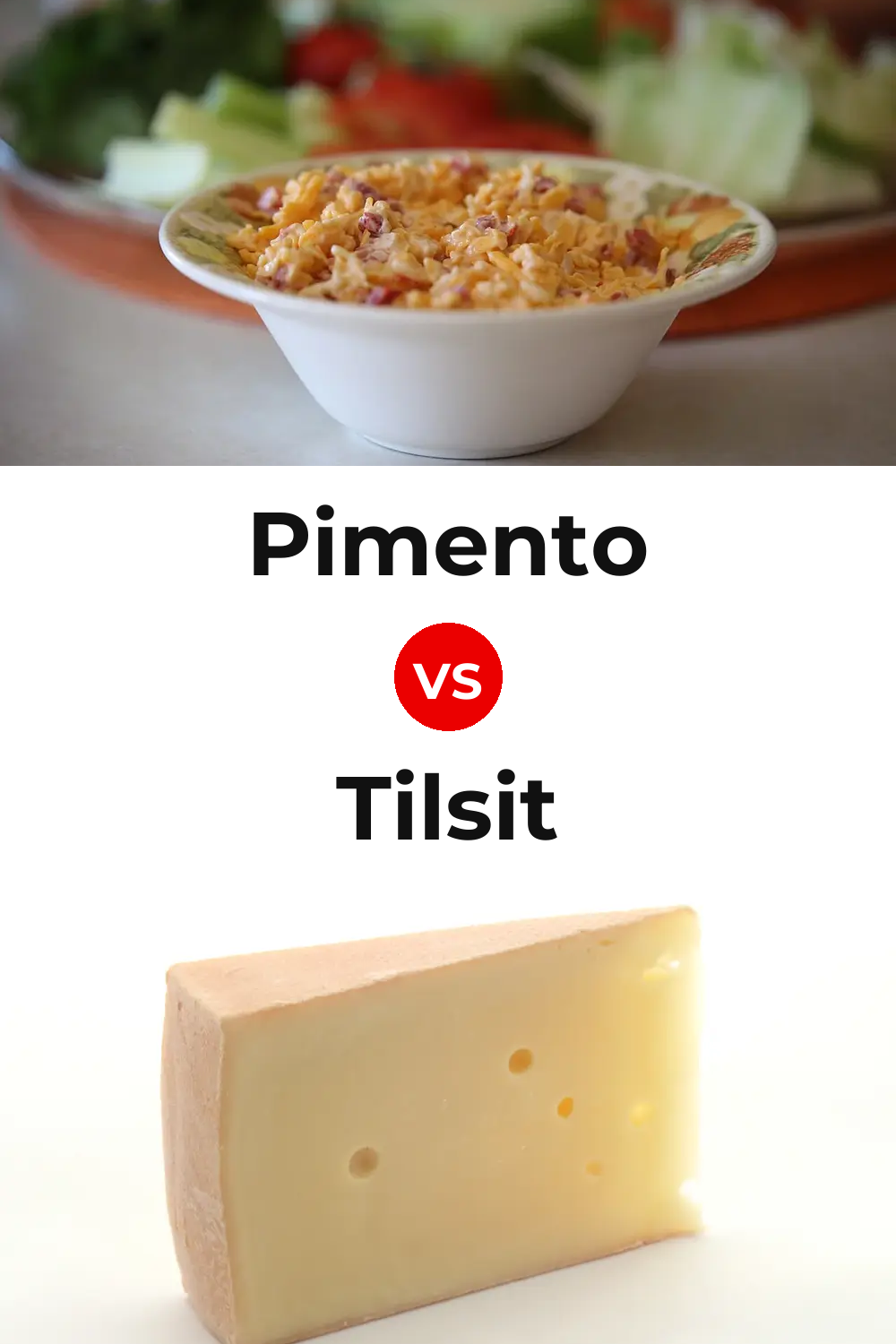 Pimento Cheese vs Tilsit Cheese Pinterest comparison