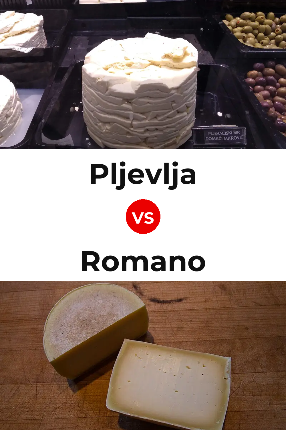 Pljevlja Cheese vs Romano Cheese Pinterest comparison