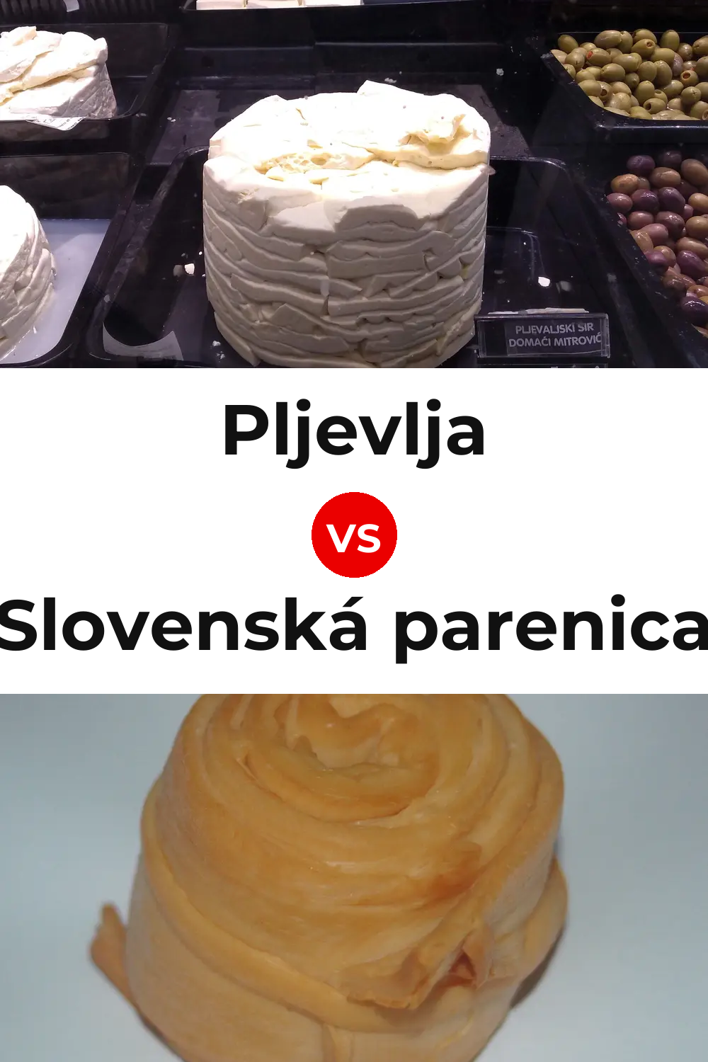 Pljevlja Cheese vs Slovenská parenica Cheese Pinterest comparison