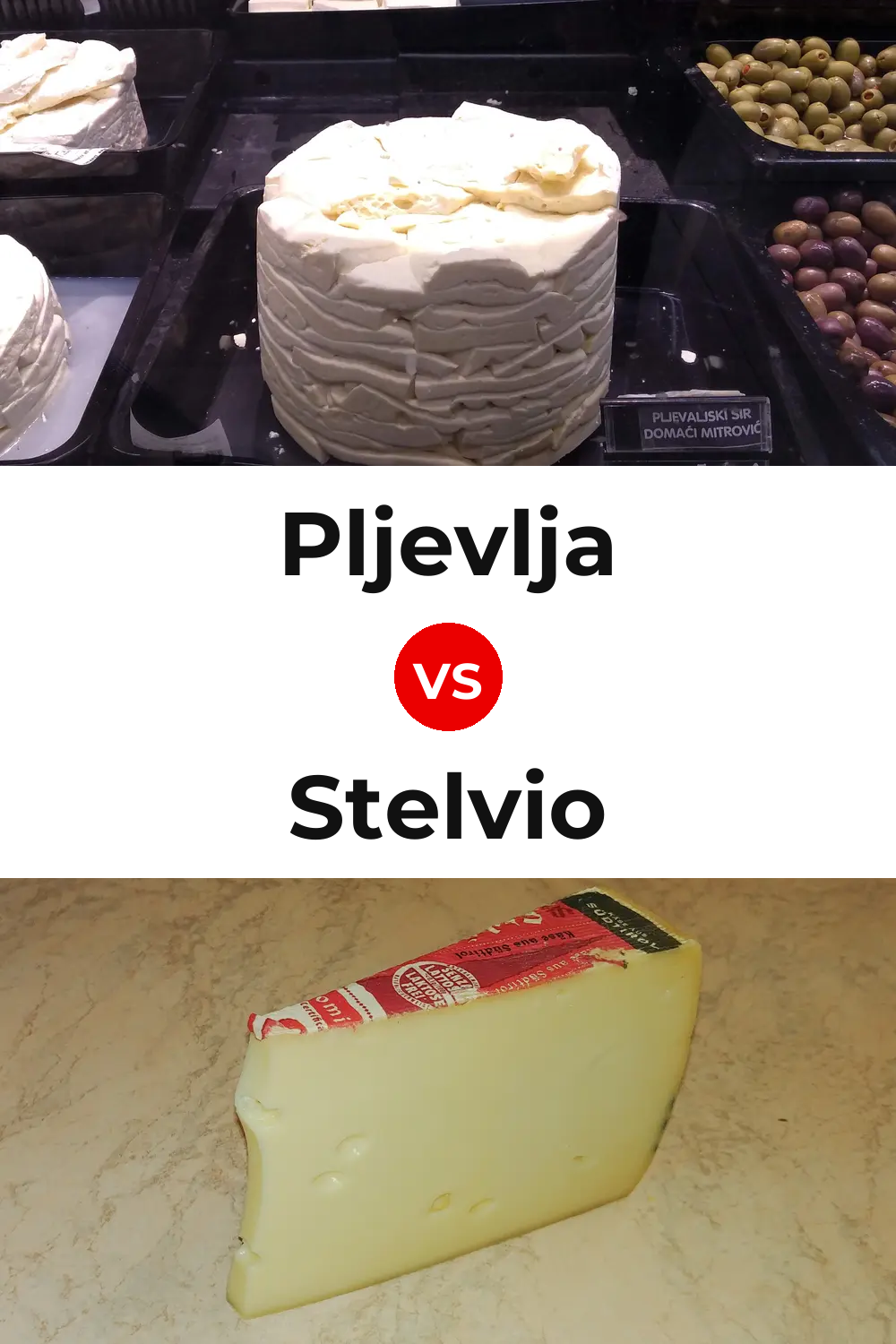 Pljevlja Cheese vs Stelvio Cheese Pinterest comparison