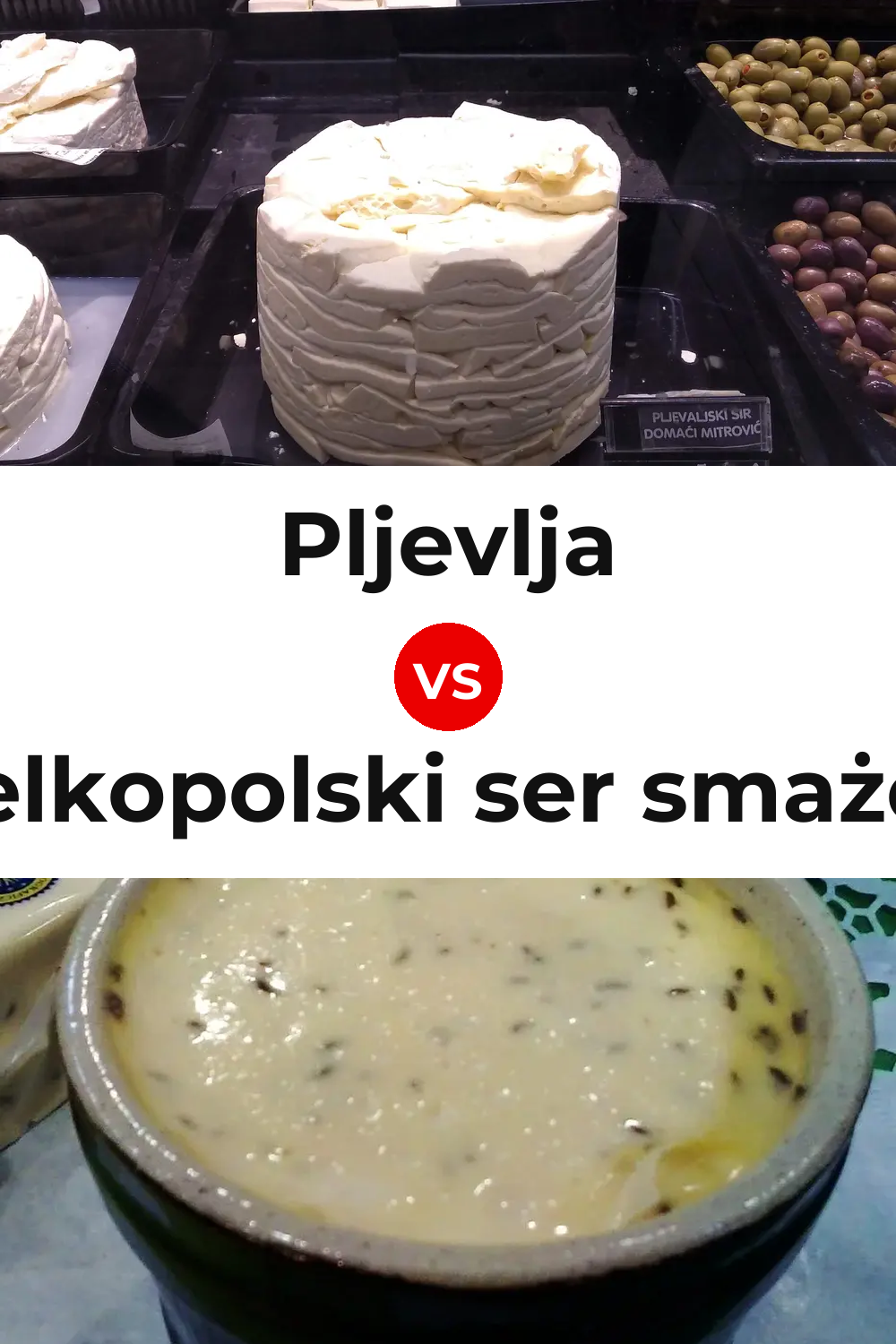 Pljevlja Cheese vs Wielkopolski ser smażony Cheese Pinterest comparison