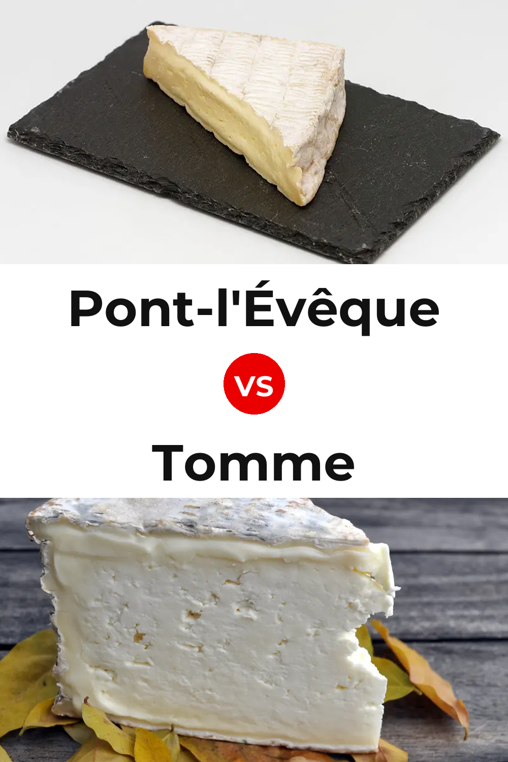 Pont-l'Évêque Cheese vs Tomme Cheese Pinterest comparison