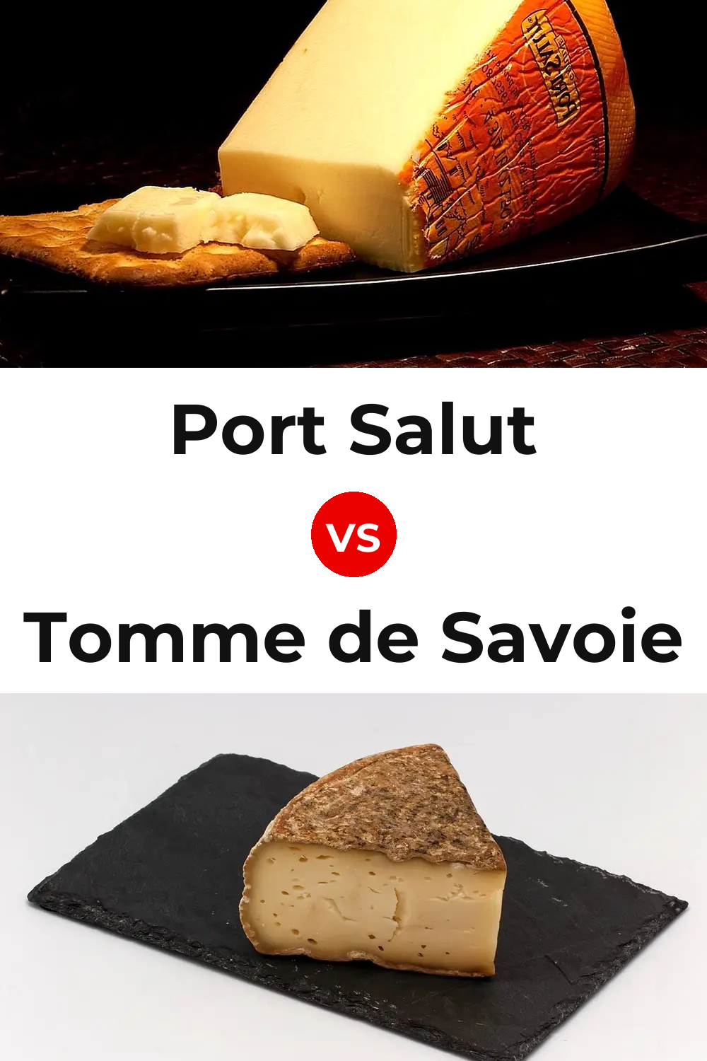 Port Salut Cheese vs Tomme de Savoie Cheese Pinterest comparison