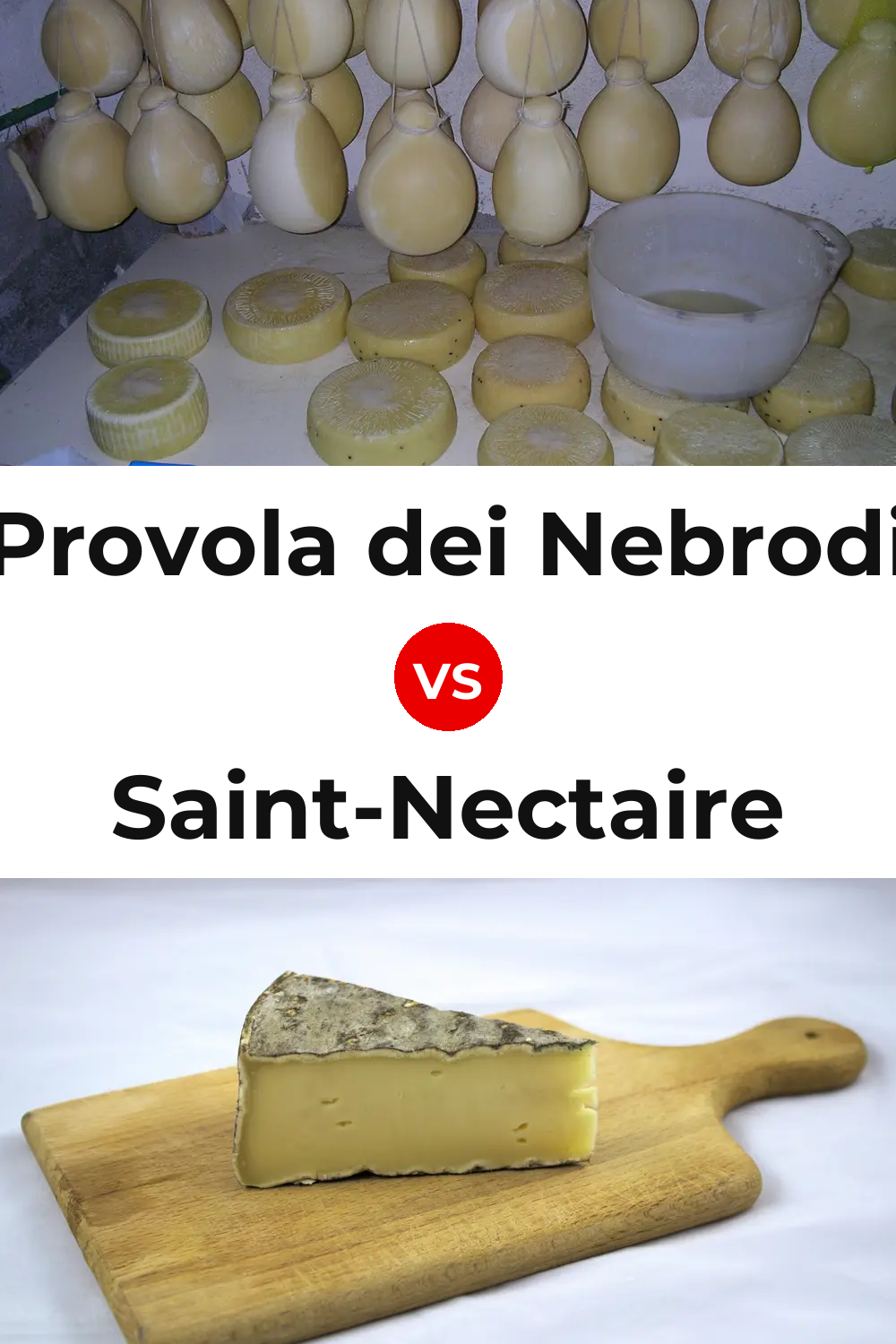 Provola dei Nebrodi Cheese vs Saint-Nectaire Cheese Pinterest comparison