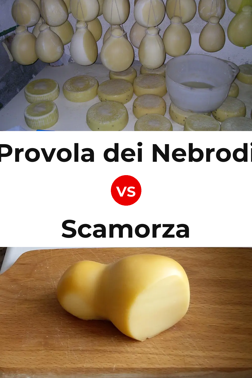 Provola dei Nebrodi Cheese vs Scamorza Cheese Pinterest comparison