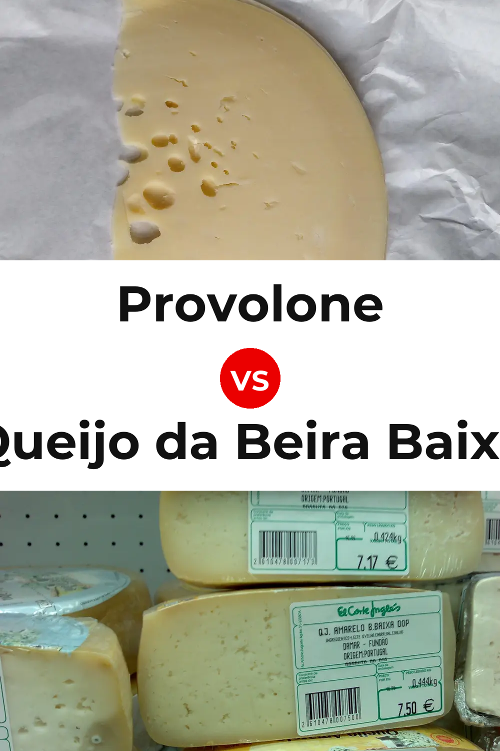 Provolone Cheese vs Queijo da Beira Baixa Pinterest comparison