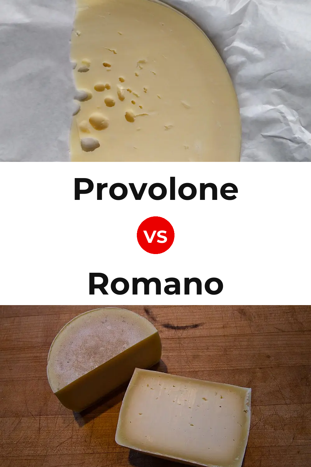 Provolone Cheese vs Romano Cheese Pinterest comparison