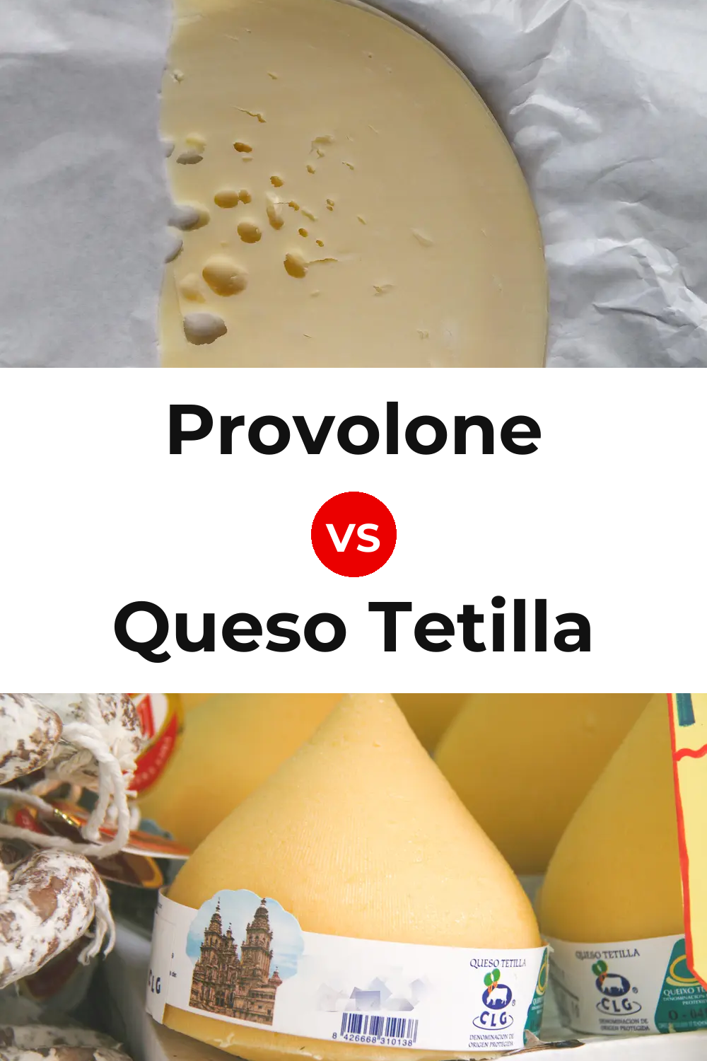 Provolone Cheese vs Queso Tetilla Pinterest comparison