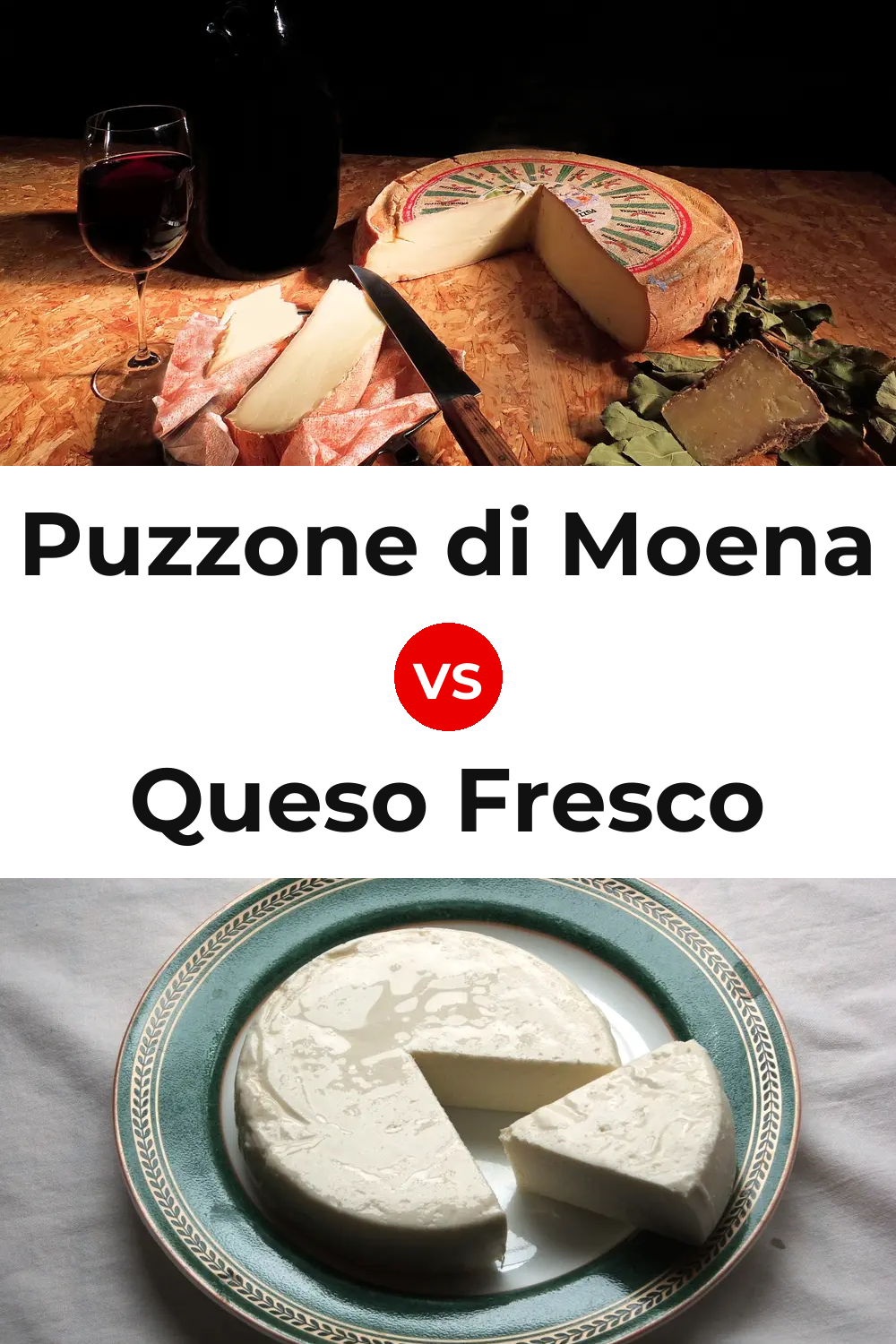 Puzzone di Moena Cheese vs Queso Fresco Pinterest comparison