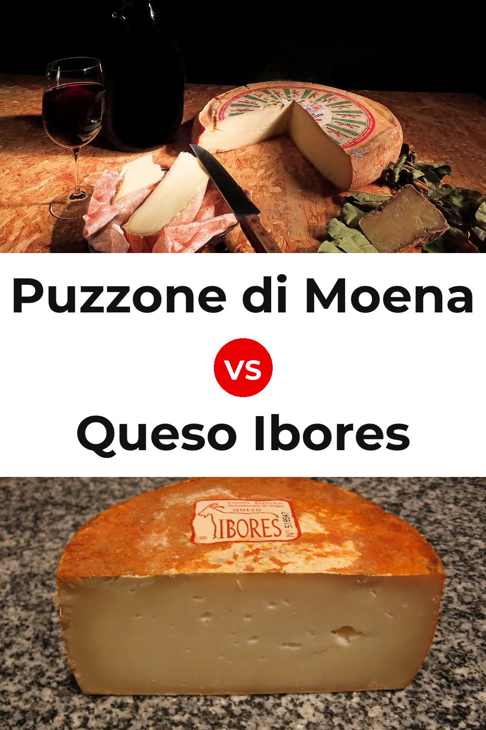 Puzzone di Moena Cheese vs Queso Ibores Pinterest comparison