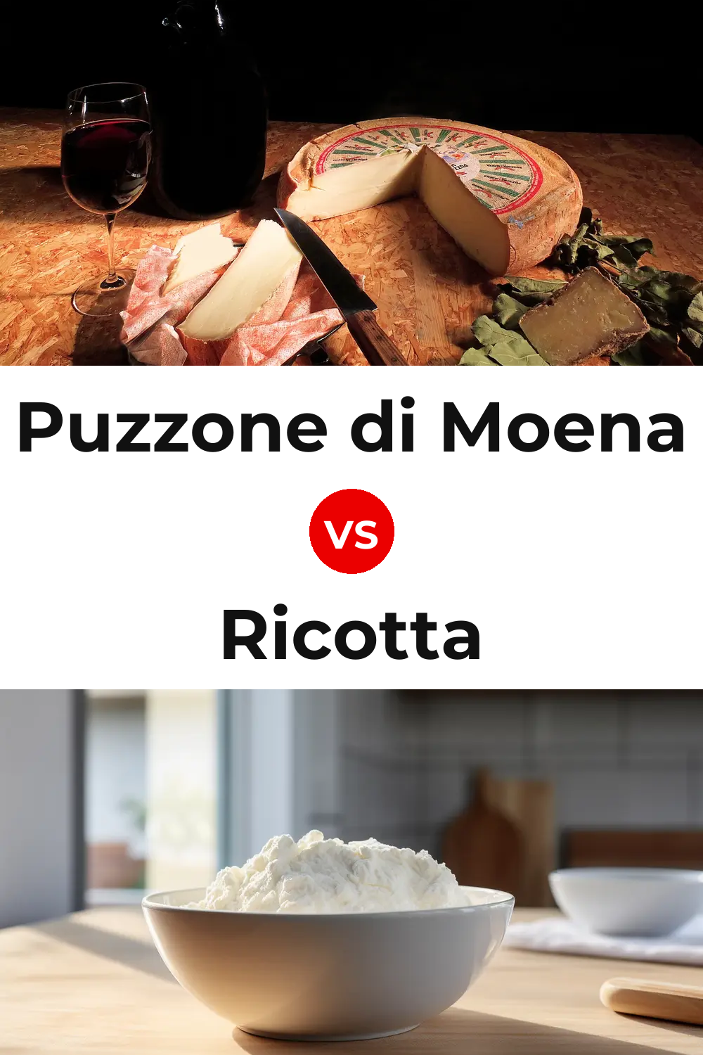 Puzzone di Moena Cheese vs Ricotta Cheese Pinterest comparison
