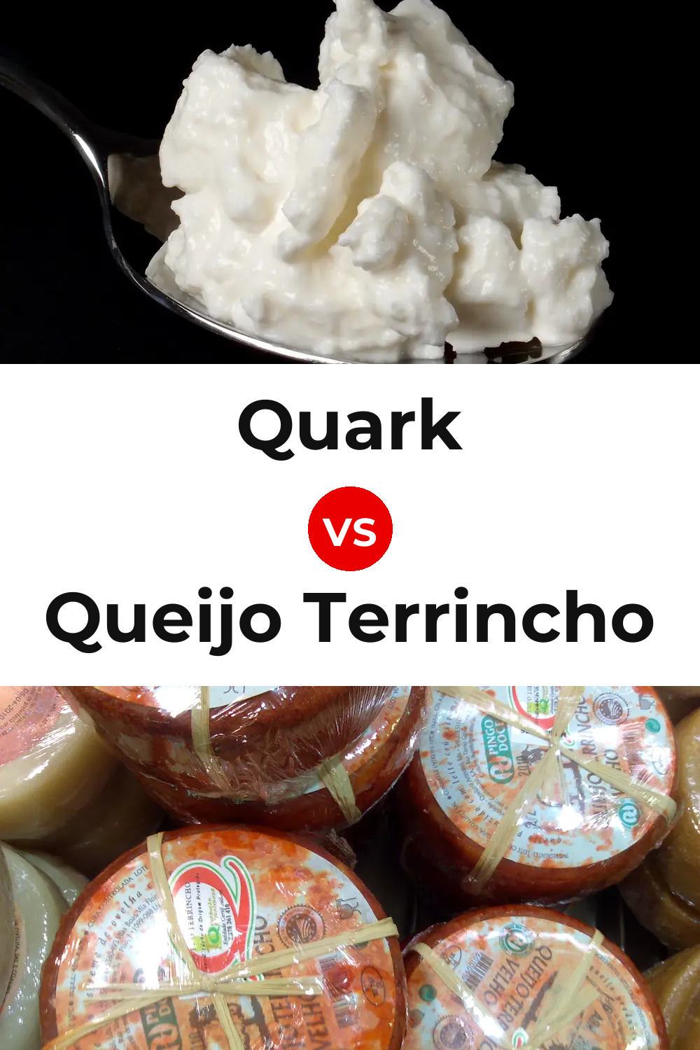 Quark Cheese vs Queijo Terrincho Pinterest comparison