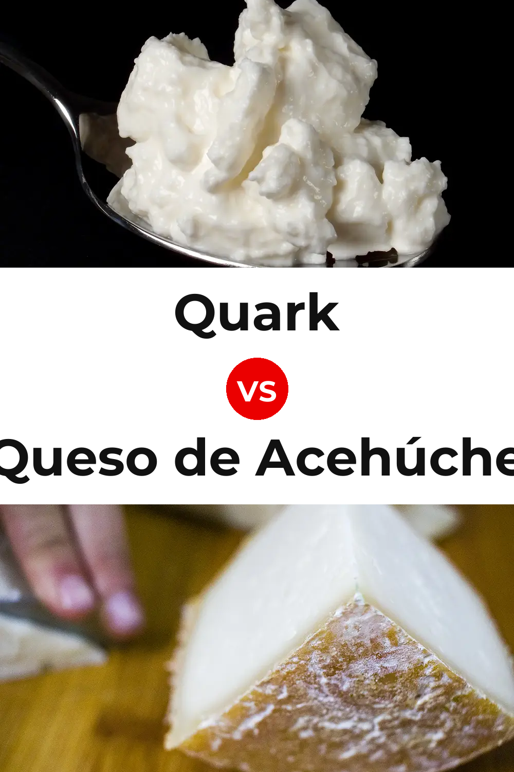 Quark Cheese vs Queso de Acehúche Pinterest comparison