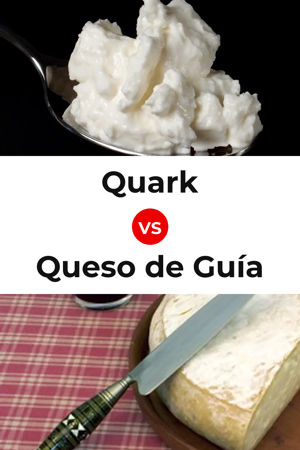 Quark Cheese vs Queso de Guía Pinterest comparison