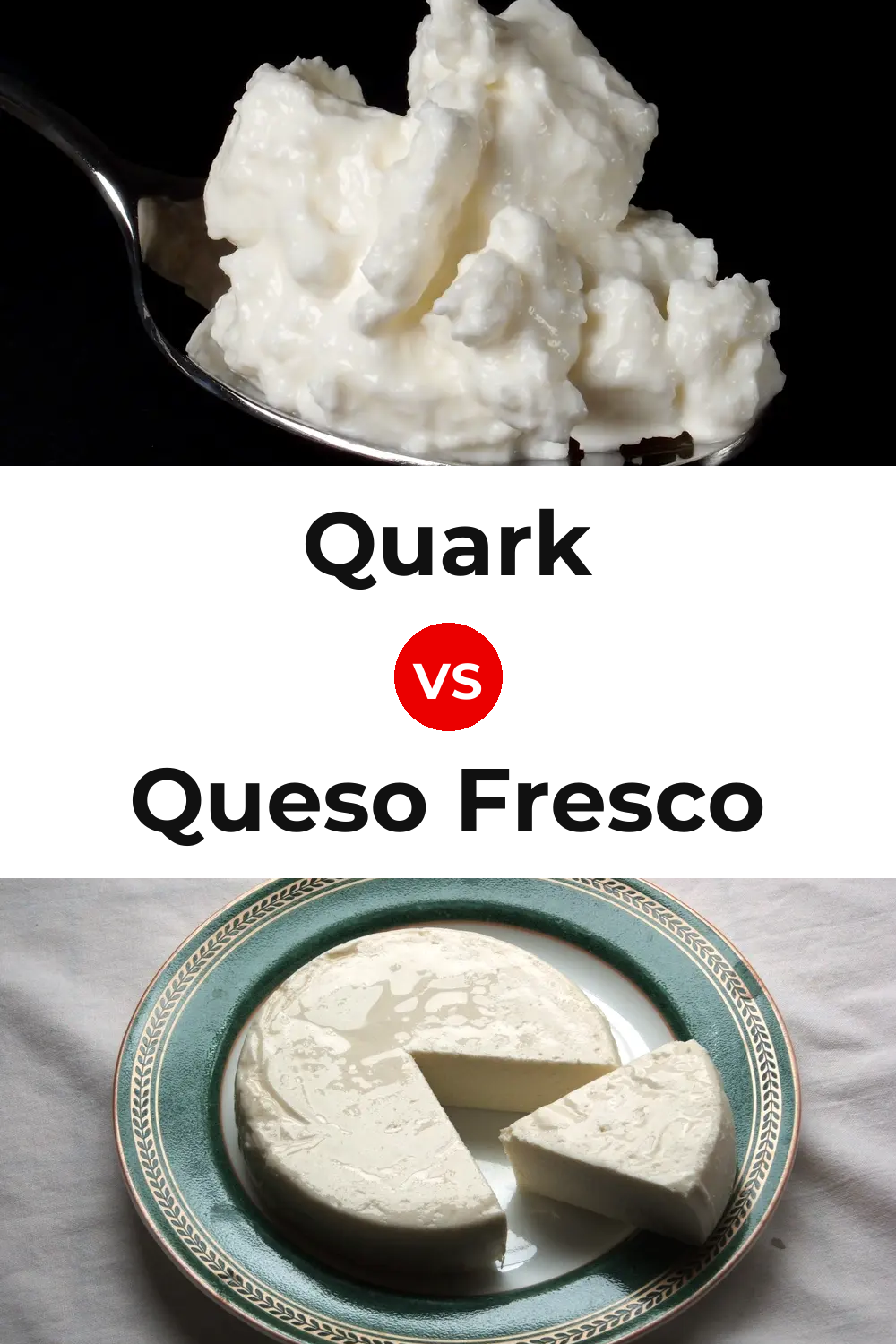 Quark Cheese vs Queso Fresco Pinterest comparison