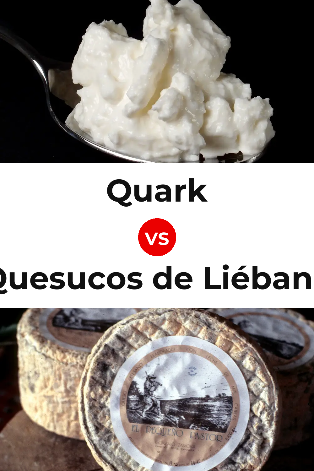 Quark Cheese vs Quesucos de Liébana Cheese Pinterest comparison