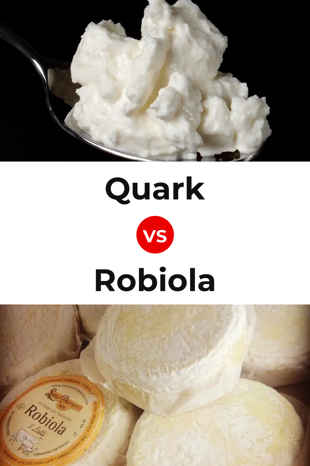 Quark Cheese vs Robiola Cheese Pinterest comparison