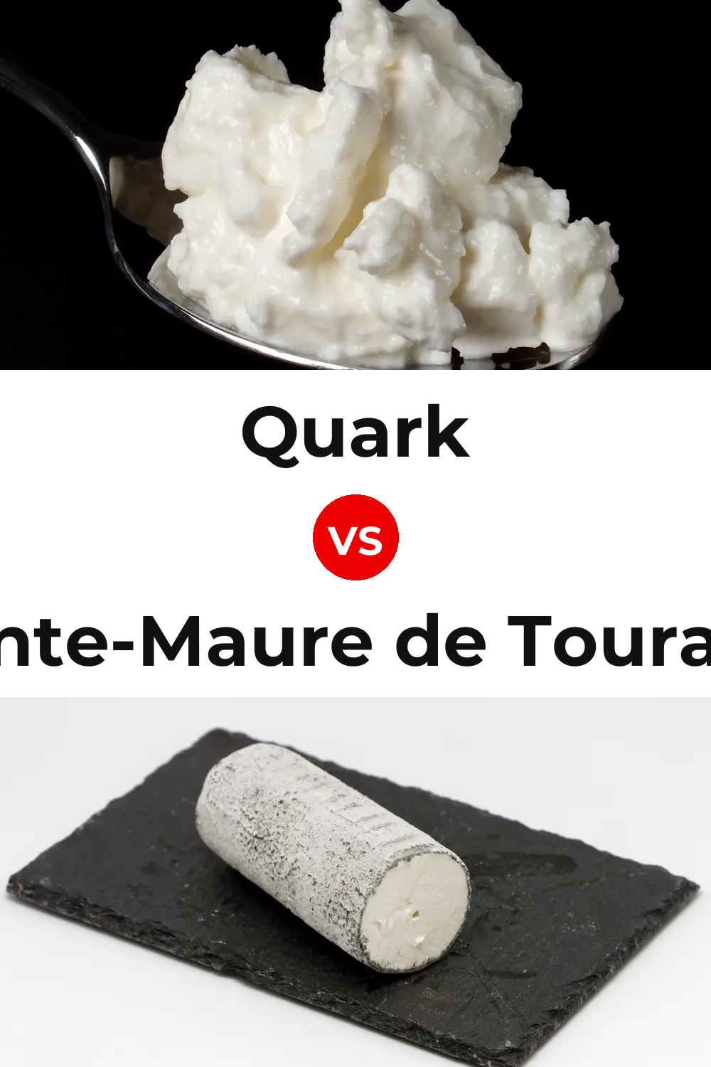Quark Cheese vs Sainte-Maure de Touraine Cheese Pinterest comparison
