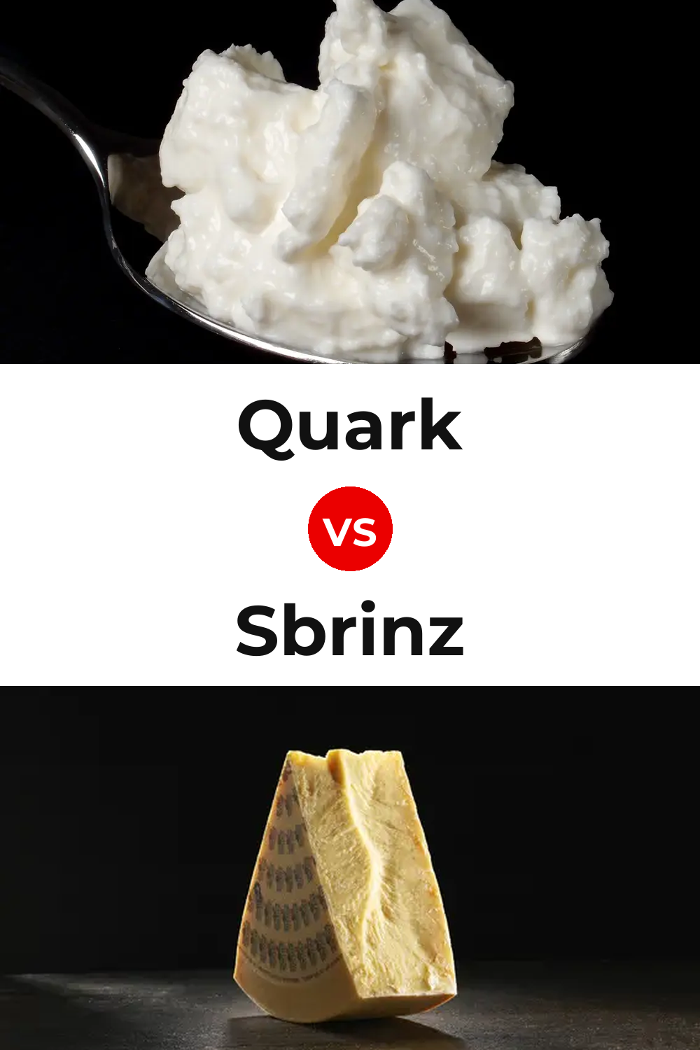 Quark Cheese vs Sbrinz Cheese Pinterest comparison