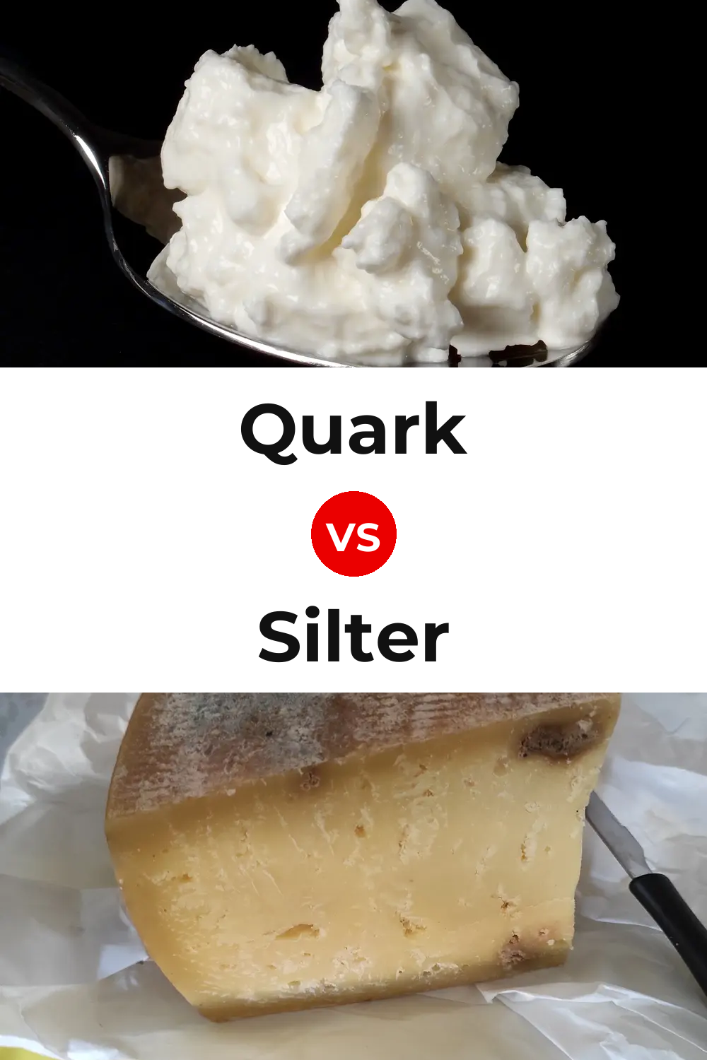 Quark Cheese vs Silter Cheese Pinterest comparison