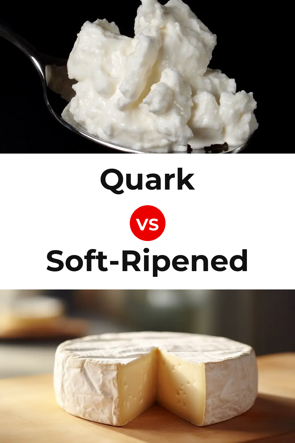 Quark Cheese vs Soft-Ripened Cheese Pinterest comparison