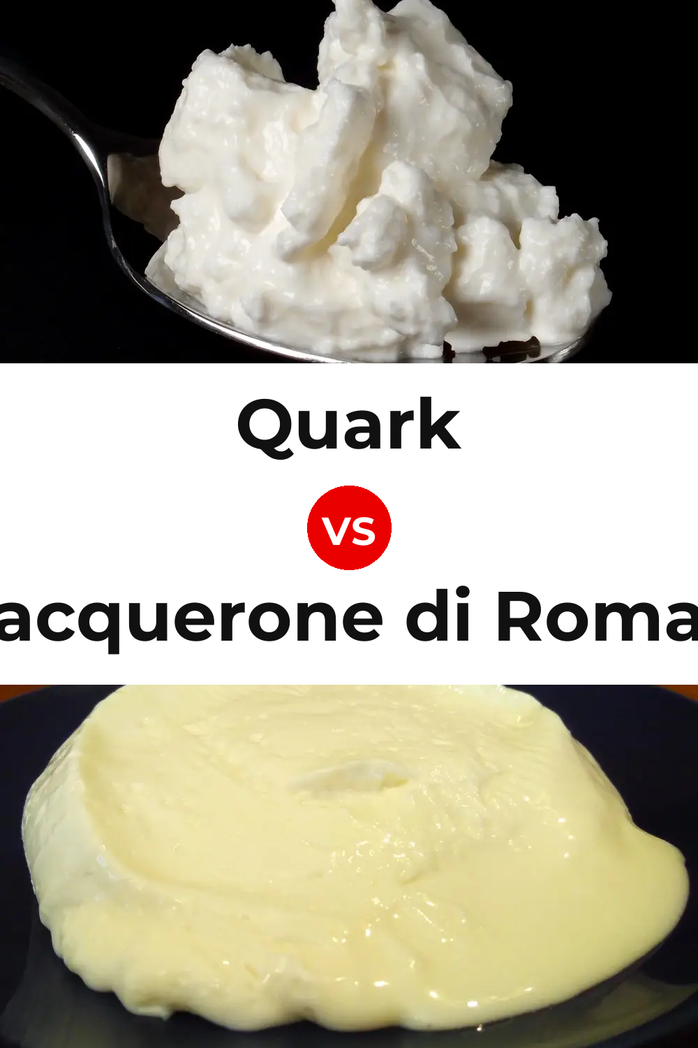 Quark Cheese vs Squacquerone di Romagna Cheese Pinterest comparison