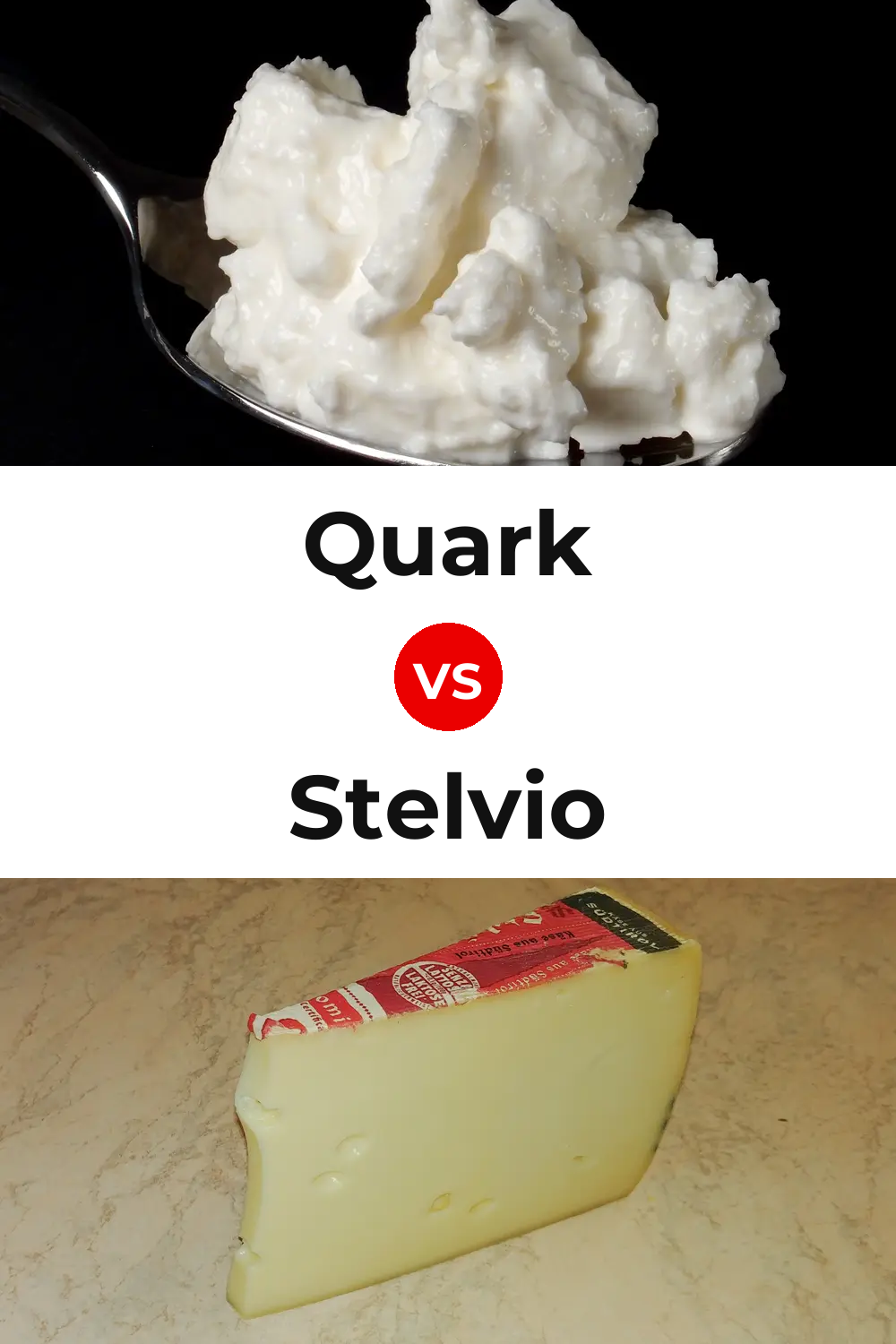 Quark Cheese vs Stelvio Cheese Pinterest comparison