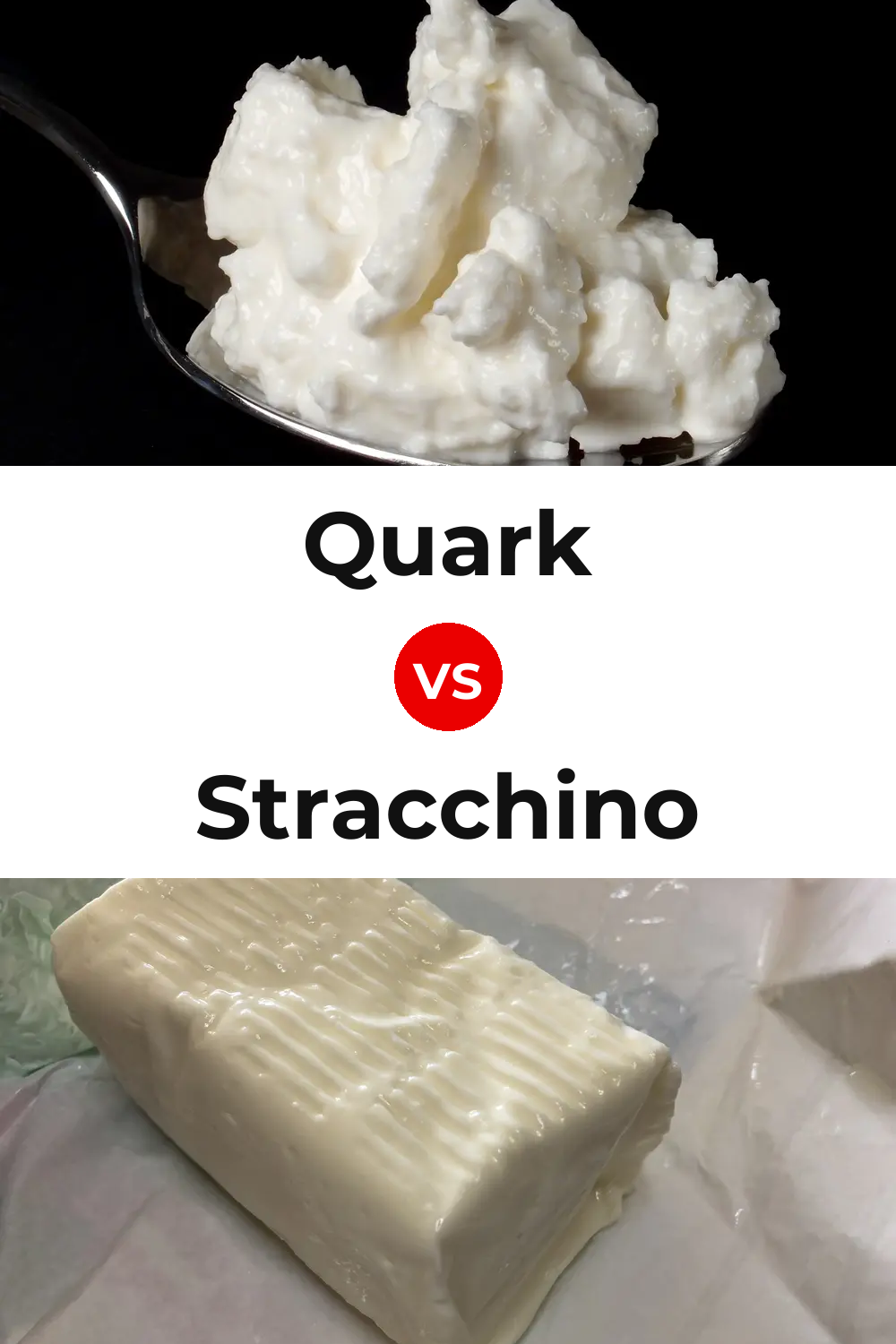 Quark Cheese vs Stracchino Cheese Pinterest comparison