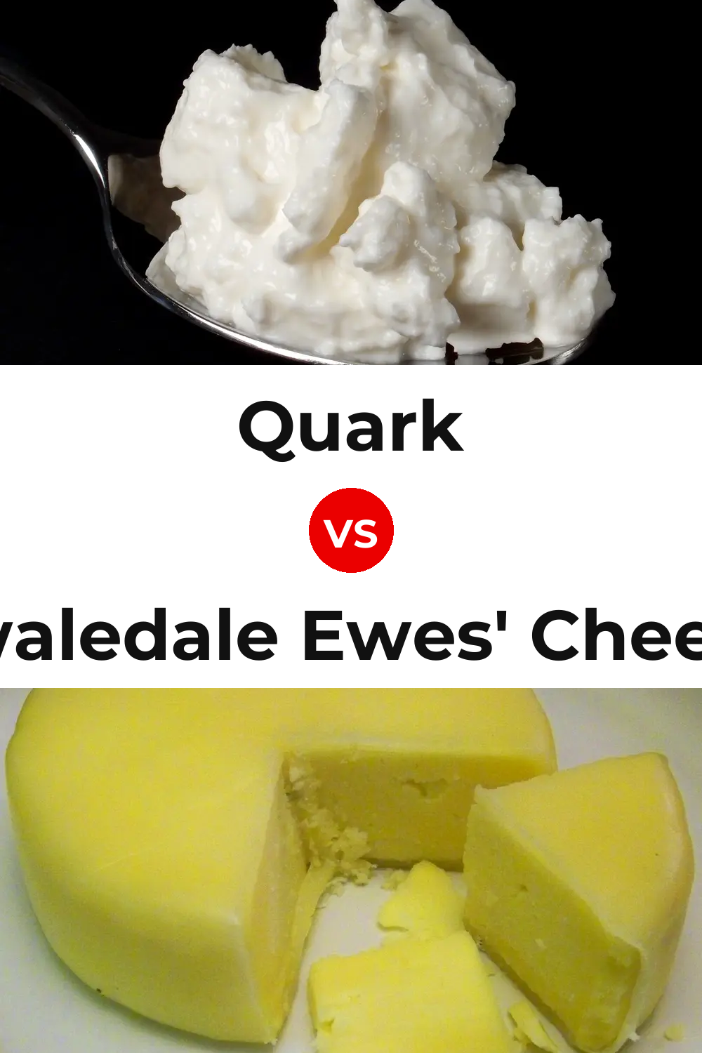 Quark Cheese vs Swaledale Ewes' Cheese Pinterest comparison