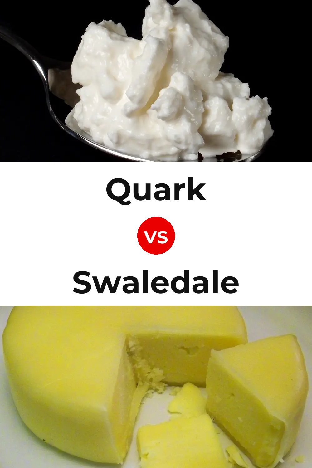 Quark Cheese vs Swaledale Cheese Pinterest comparison