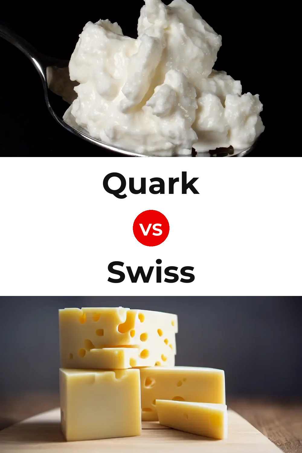 Quark Cheese vs Swiss Cheese Pinterest comparison