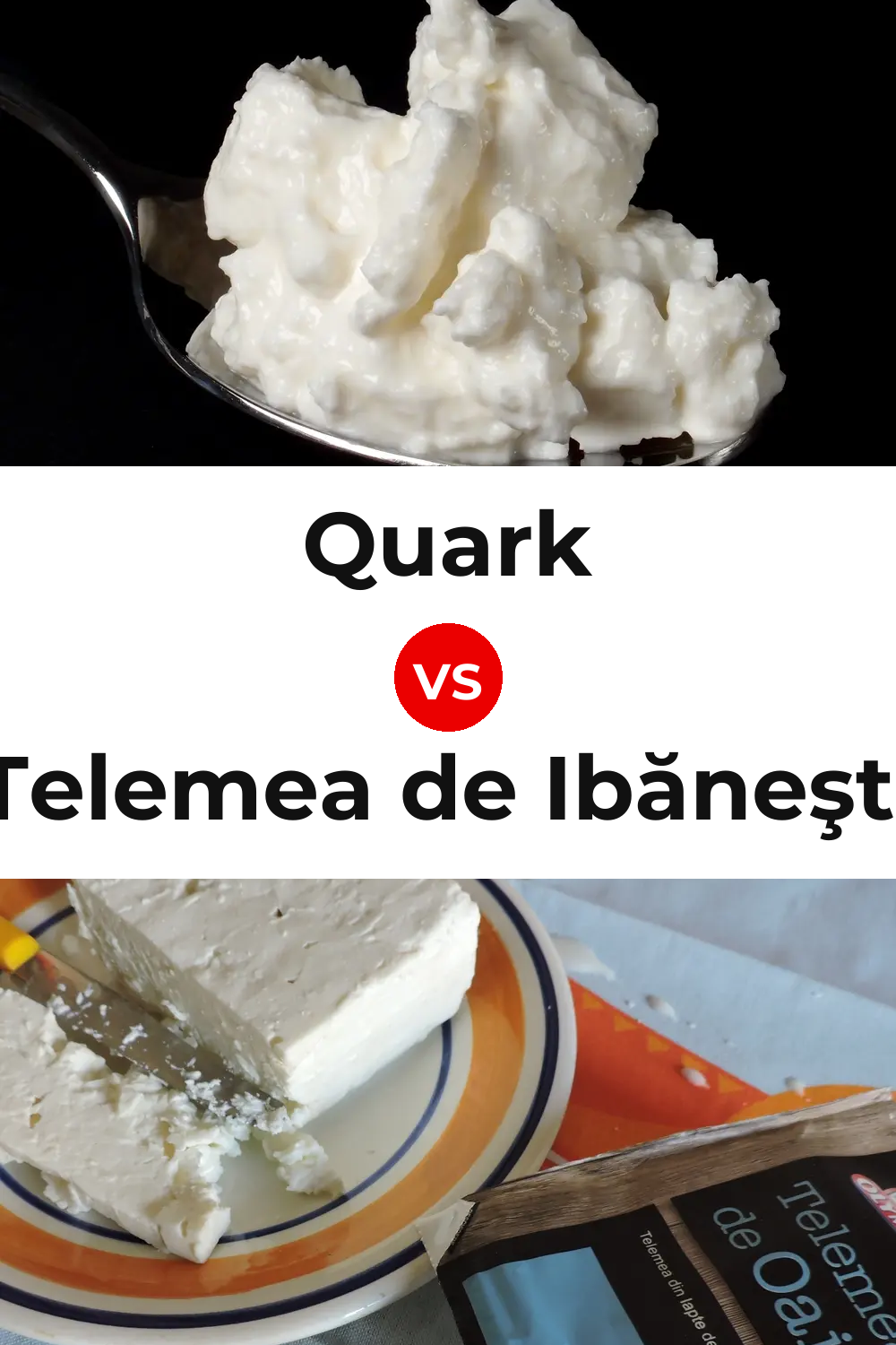 Quark Cheese vs Telemea de Ibăneşti Cheese Pinterest comparison