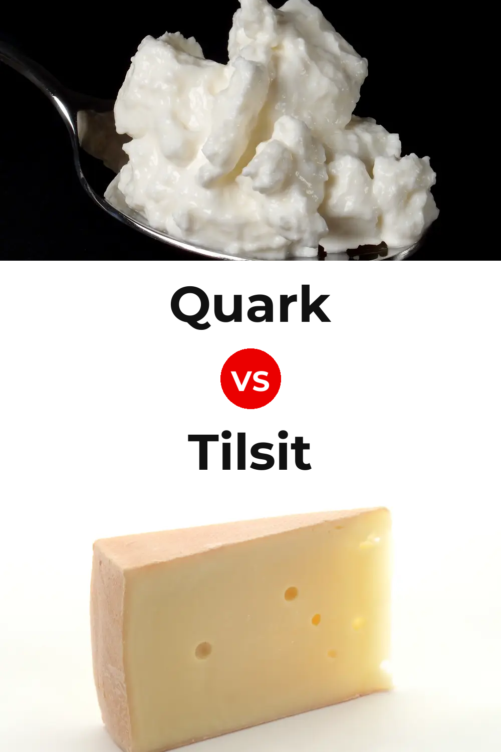 Quark Cheese vs Tilsit Cheese Pinterest comparison