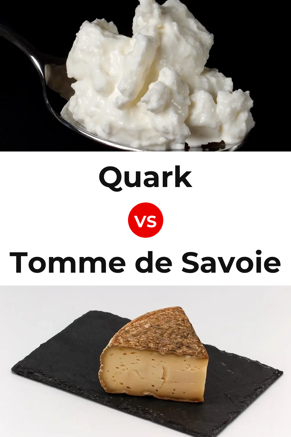 Quark Cheese vs Tomme de Savoie Cheese Pinterest comparison