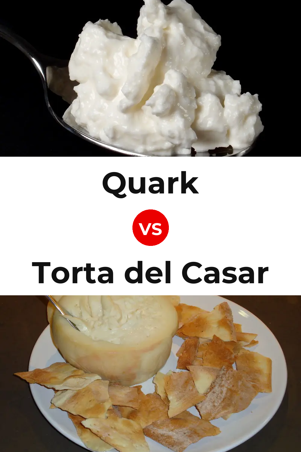 Quark Cheese vs Torta del Casar Cheese Pinterest comparison