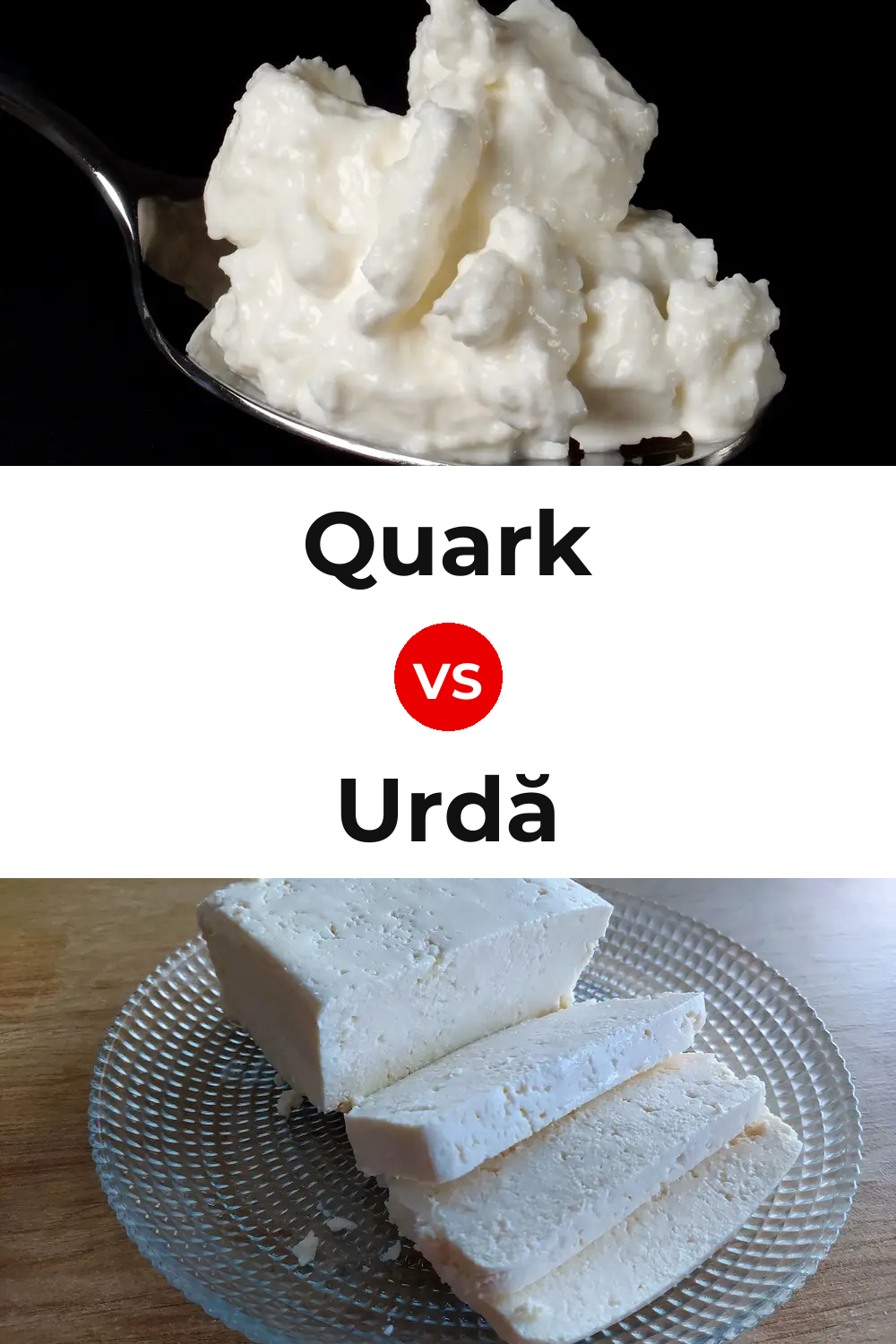 Quark Cheese vs Urdă Cheese Pinterest comparison