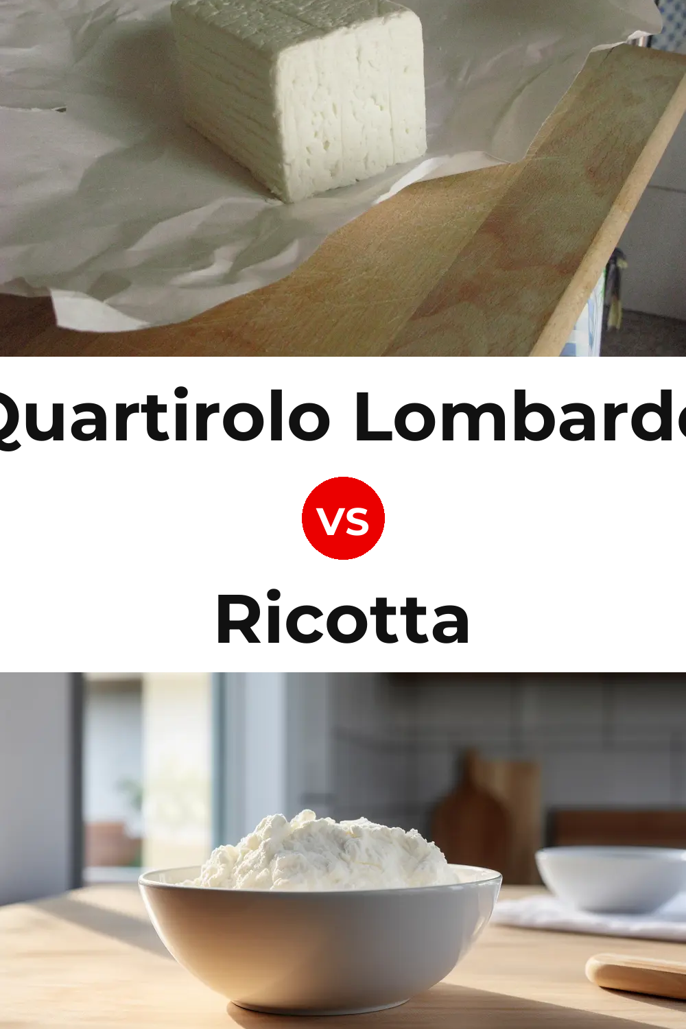 Quartirolo Lombardo Cheese vs Ricotta Cheese Pinterest comparison