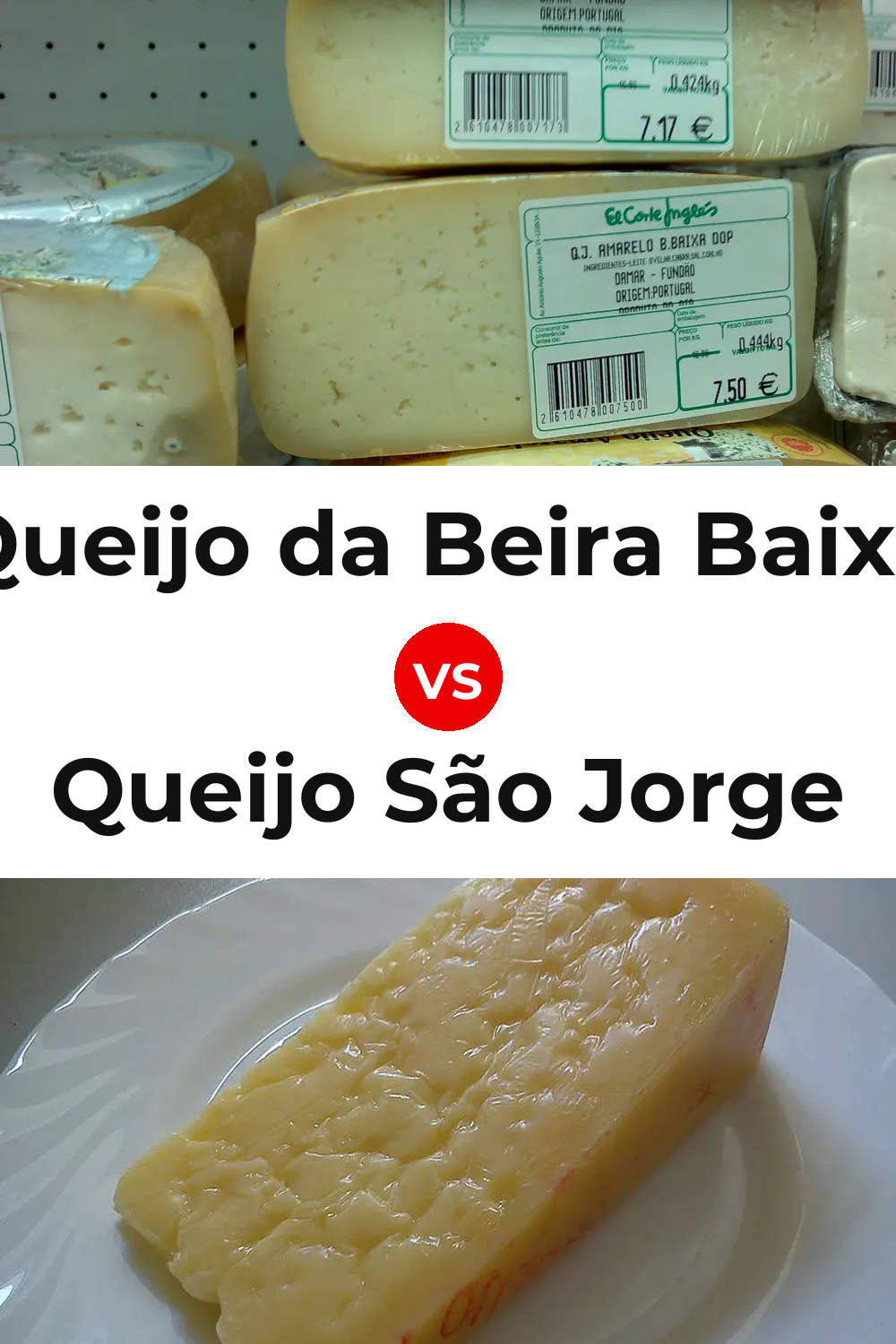 Queijo da Beira Baixa vs Queijo São Jorge Pinterest comparison