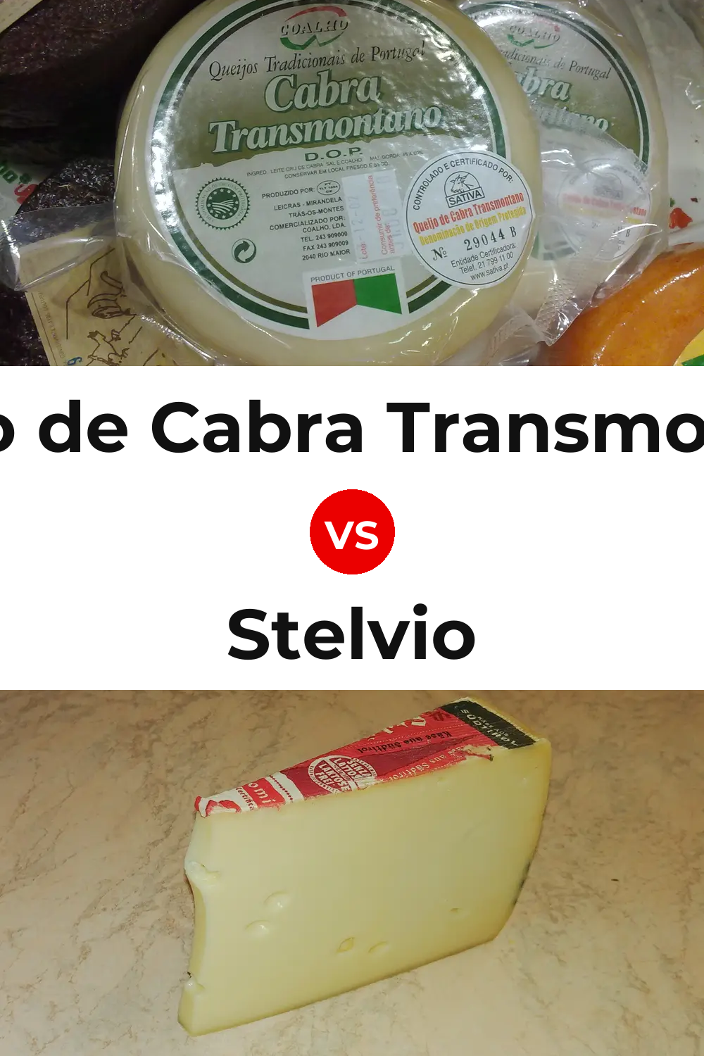 Queijo de Cabra Transmontano vs Stelvio Cheese Pinterest comparison