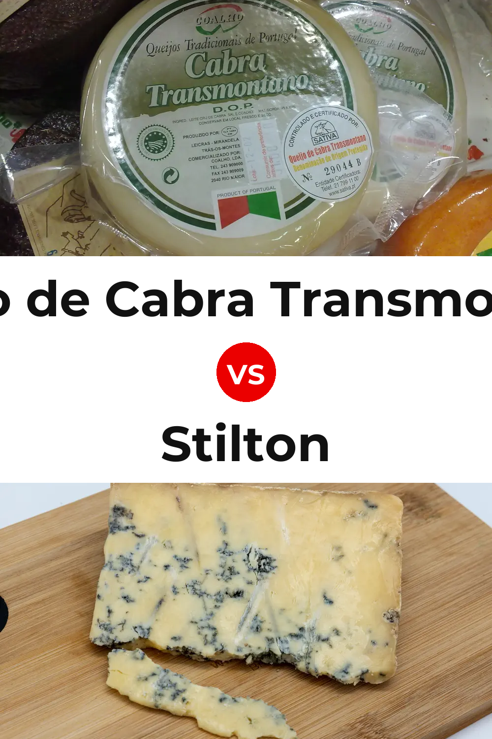 Queijo de Cabra Transmontano vs Stilton Cheese Pinterest comparison